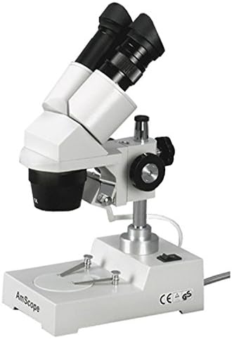 Amscope Se304-P Dvogledni Stereo mikroskop, okulari WF10x, uvećanje 20X i 40X, 2x i 4x ciljevi,