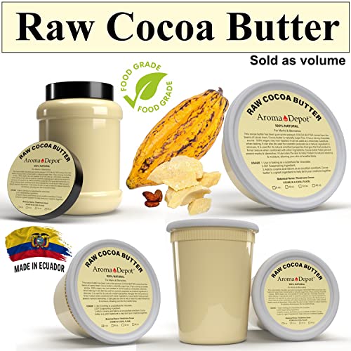 Aroma Depot 1lb / 16 Oz sirovi kakao puter nerafinirani prirodni čisti odličan za njegu kože,