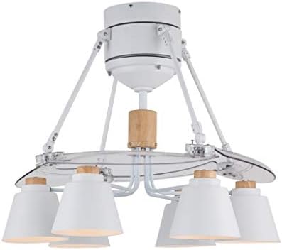 Aunevn stropni ventilatori sa lampom Nevidljivi stropni ventilator lakih gvožđa Nordijski luster oblikovan
