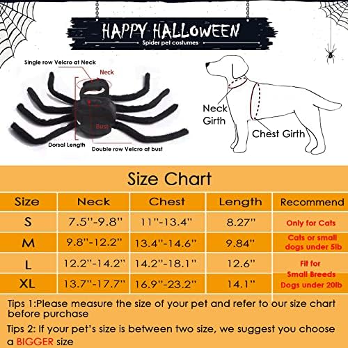 Itessy pas Halloween Kostimi-Psi Mačke Pauk kostim za Halloween Party, Kućni ljubimci Spider Cosplay