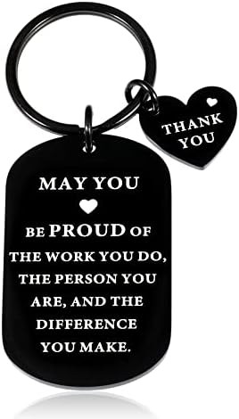 Kolega koji ostavlja poklone za žene zaposleni Hvala vam pokloni inspirativni privjesak za ključeve