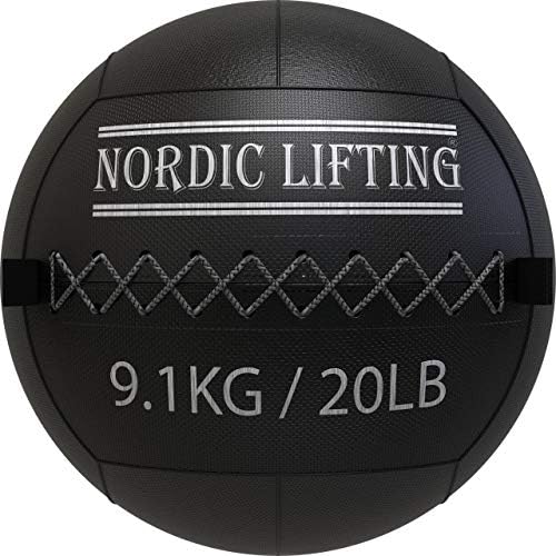 Nordic Lifting Wrist Wraps 1p-Purple Bundle sa zidnom loptom 20 lb