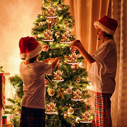 Siumir personalizovani Božić ukrasi ukrasi porodica 3, 4, 5, Božić Elk Jelena stablo Ornament Babys prvi