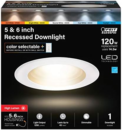 Feit LEDR56HO / 6WYCA 5/6 ekvivalentna boja od 120 vati odaberite udubljeno Downlight sa mogućnošću