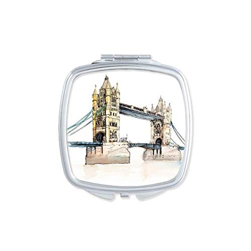London Bridge u Londonu Engleska ogledalo prijenosni kompaktni džepni Makeup dvostrano staklo