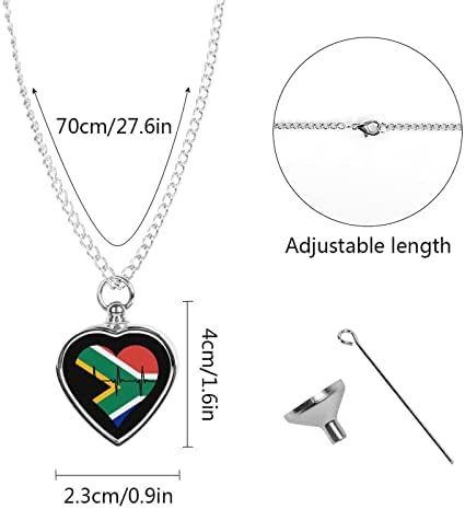 Ljubav South_Africa Heartbeat ogrlica za kućne ljubimce urna za uspomene kremacija nakit Memorijalni