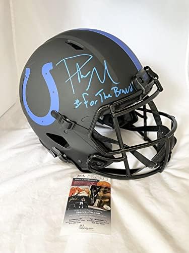 INDIANAPOLIS COLTS WVU PAT MCAFEE potpisan upisan autentični full size kacige JSA-autograme NFL Helmets