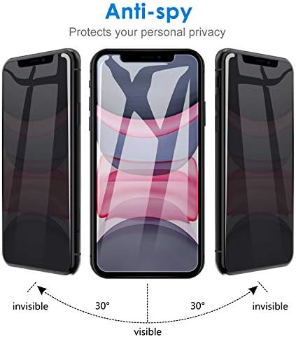 JETech iPhone 11 Zaštita ekrana za privatnost i Ultra Slim paket kućišta