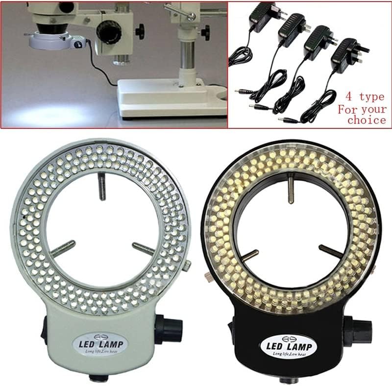 Oprema za mikroskop Podesiva 144 LED prstenasta lampa za osvjetljavanje za industrijski Stereo