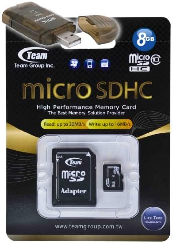 8GB Klasa 10 MicroSDHC tim velike brzine 20MB / Sec memorijska kartica. Blazing Fast kartica za Samsung Propel