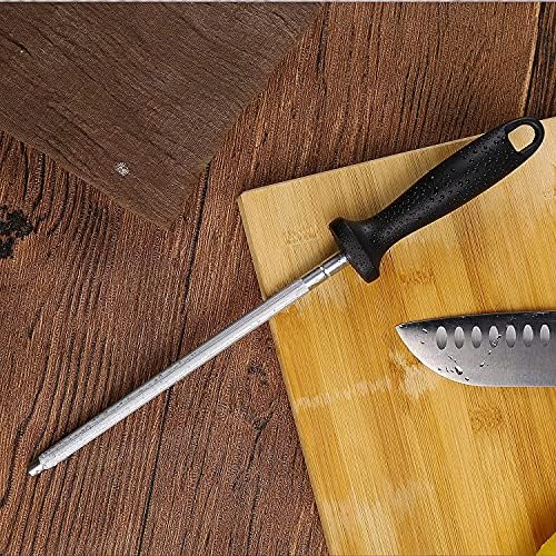 13 inčni Kuhinjski štap za oštrenje od nerđajućeg čelika, Čvrst i izdržljiv nož za oštrenje za kuhinju, dom