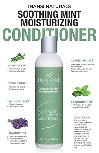 Inahsi šampon i kolekcija regenerator | Nježan šampon za čišćenje i umirujući regenerator za metvu