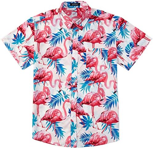 Mcedrati muške casual gumb s kratkim rukavima Havajska košulja odgovarajući plaža cvjetni setovi od 2 komada
