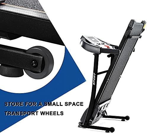 Treadmill naginje trening staze za staze za kućni teretani LCD i monitor pulsa sa 12 automatskih programa