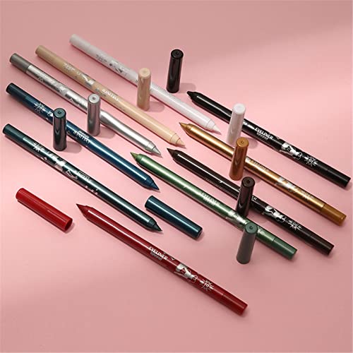 Outfmvch The Big Miss by 10 Rainbow Colors eyeliner Glue Pen 2 u 1 olovka za usne dugotrajne olovke za