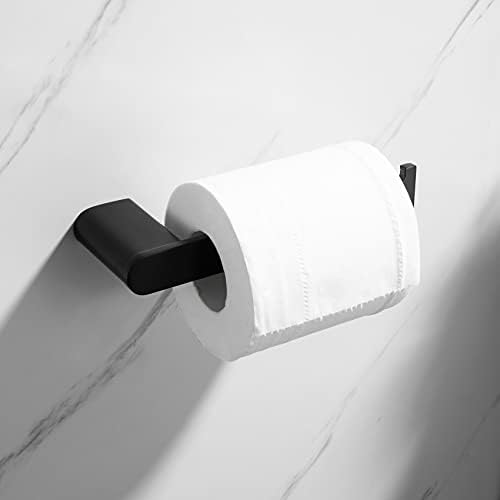 Držač za toaletni papir MATTE Crni toaletni nosač papira Zidni montirani SUS304 Nehrđajući