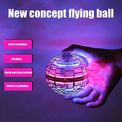 Leteći orb lopta Infinity RGB svjetla Zadržite kugličnu dronu 360 ° rotirajuće hladne igračke dronove