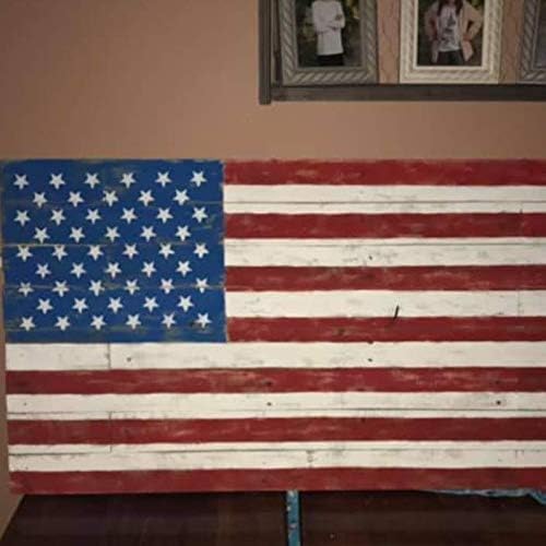 Američka staze za zastavu za slikanje najbolji vinil Veliki 50 zvjezdica Patriotske šablone