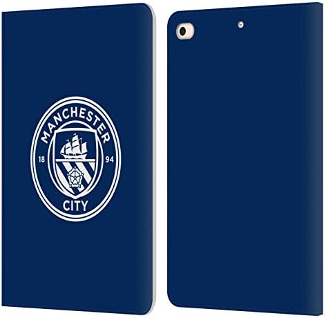 Dizajni za glavu Službeno licencirani Manchester City Man City FC Crno bijeli mono znački kožni