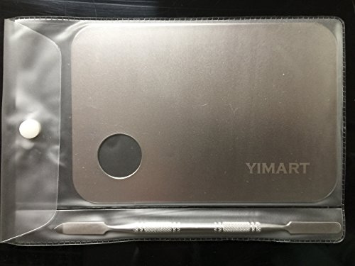 Yimart paleta za miješanje kozmetičke šminke od nehrđajućeg čelika sa lopaticom