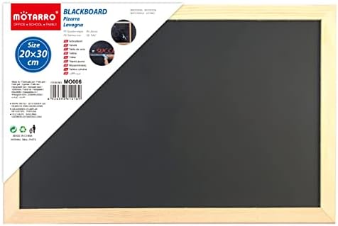12 x 8 inča Crna tabla sa drvenim okvirom,tabla za školski pribor