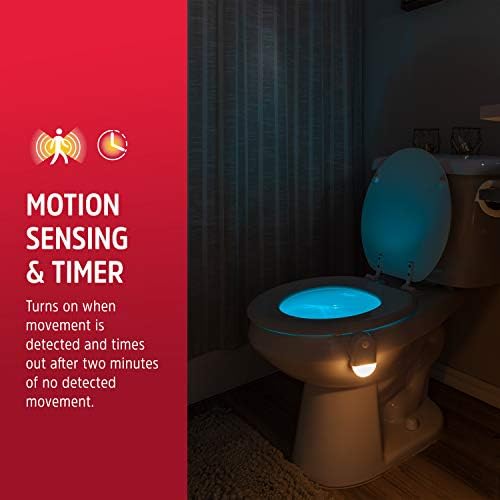 Energizer Toilet Light senzor pokreta, WC noćno svjetlo, 1 pakovanje, 20-promjena boje LED WC šolja svjetlo aktivirano pokretanjem, noćno svjetlo za kupatilo, na baterije, jedinstvena & amp; smiješna ideja za poklon, 54845