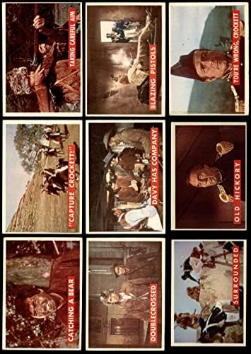 1956. TOPPS Davy Crockett Green Back Complete Set VG / Ex