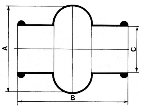 B56 Ametric® metrički univerzalni zglob, posebna neoprenska guma, za zajedničke brojeve S30
