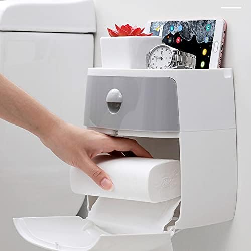 GENIGW WC DRŽAVNI HOLDER Vodootporni papirni ručnik držač zidne montirane role za papir za punjenje