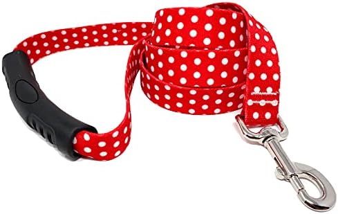 Žuti pas za pse Nova crvena polka tačka rimskog stila h plska kabel, X-mali-3/8 širokih nagrada od 8 do 14
