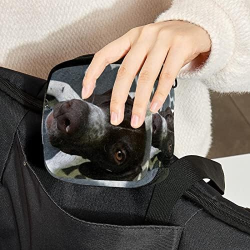 Torba za odlaganje higijenskih uložaka, prenosiva torbica za odlaganje higijenskih uložaka višekratna torbica za menstrualne čašice sa patentnim zatvaračem torba za ženske proizvode za djevojčice, žene, dame, ljupkog psa