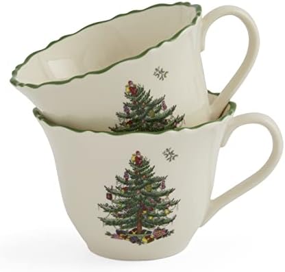 Spode Bozic Tree Punch Cups Set 2-8 unce