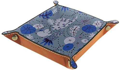 Sklopivi Rolling Dice igre Tray koža Square nakit ladice & sat, Ključ, novčić, Candy Storage Box 14.5 cm