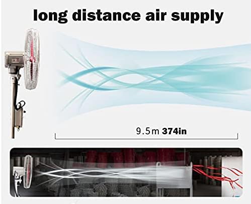 yoo industrijski oscilirajući podni ventilator veliki komercijalni ventilator za hlađenje 29,5 inča