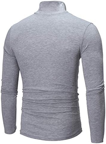 Muške slatke fit tortleneck košulje dugih rukava pulover na vrhu pada zimsku strijela meka majica lagani osnovni