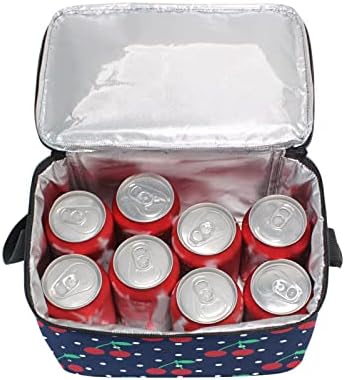 AUUXVA višekratne torbe za ručak Fruit Cherry Polka dot uzorak torba za ručak izolovana torba za ručak