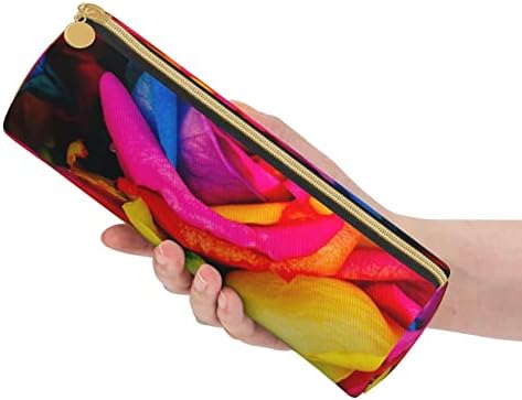 DCARSETCV Rainbow Rose pernica slatka torbica za olovke cilindar kožna torbica za olovke Kancelarijska