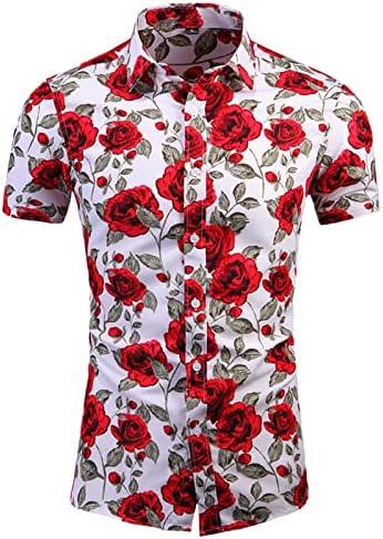 Ljetne prevelike majice za muškarce Ljeto Novo Muške Slim Ispis Majica kratkih rukava Plus veličina moda