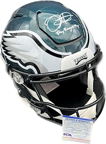 Jalen Hurts potpisan Full Size Speed Flex šlem PSA / DNK Eagles NFL šlemovi sa autogramom sa autogramom