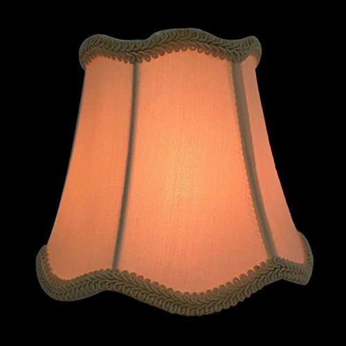 Royal Designs, Inc. Clip on Scaloped Bell ChanstelIer Lamp Lamp Shade Flame Clip Finter, CSO-1028-5EG, 3 x 5
