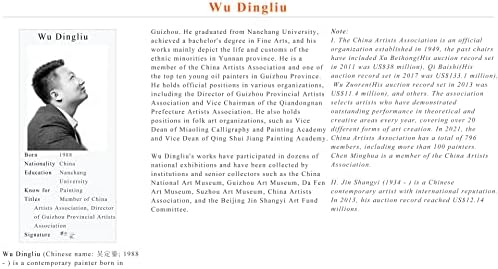 51 originalna slika drveća poznatog slikara, Woods Artworks akrilno platno Art Scenografija Wu Dingliu-kolekcionarstvo sa zahvalnošću u vrijednosti-pejzaž