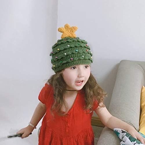 GALPADA djeca Santa šešir Božić šešir novost Božić drvo dizajn pleteni šešir Božić Party kapa