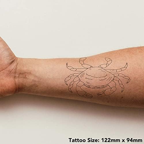 Azeeda 4 x 'Crab' privremene tetovaže