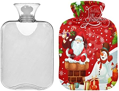 Božić snjegović vreća za toplu vodu od 2 litre flaše za toplu vodu od prirodne gume sa poklopcem,