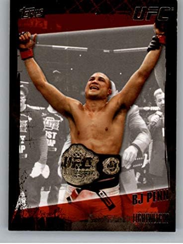 TOPPS 2010 UFC MMA 20A BJ Penn Službena ultimatna trgovačka kartica za borbu u sirovom stanju