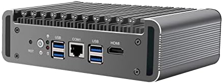 HUNSN Micro Firewall Appliance, Mini PC, OPNsense, VPN, Router PC, Intel Core i7 1165g7, RJ17a, AES-NI, 6 x Intel 2.5 GbE I226-V LAN, COM, HDMI, SIM Slot, 32G RAM, 512G SSD