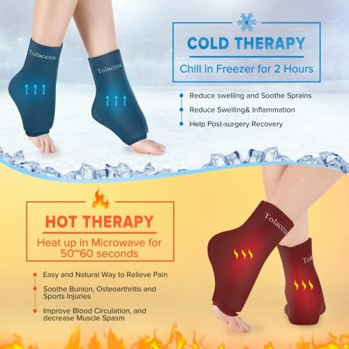 Gležanj Foot Ice Pack za ozljede, višekratnu upotrebu Gel Ice Pack za vruće & hladna terapija, hladno terapija