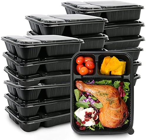 FEXTA 3 odjeljak za ručak kutija pp Body - prehrambeni spremnici za prehrambene posude za jednokratnu upotrebu