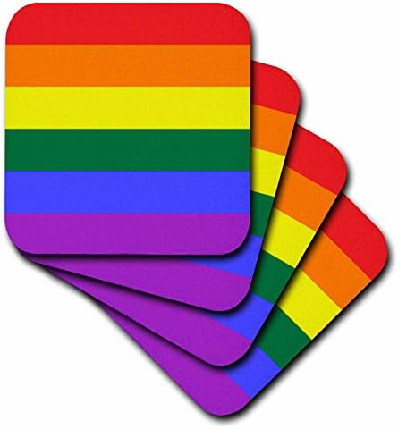 3drose CST_37605_4 dugina zastava gej lezbejka ikona ponosa keramički podmetači za pločice, Set od 8 komada