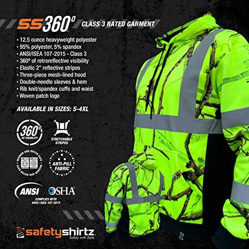 SafetyShirtz SS360 Backwoods sigurnosna kapuljača ANSI klase 3